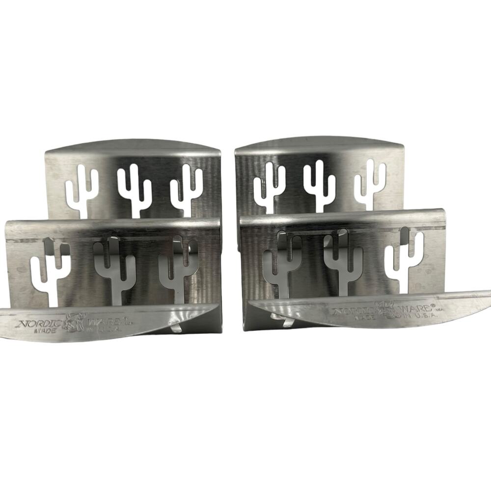 Nordic Ware Taco Holders Stainless Steel with Cactus Design Set of 2